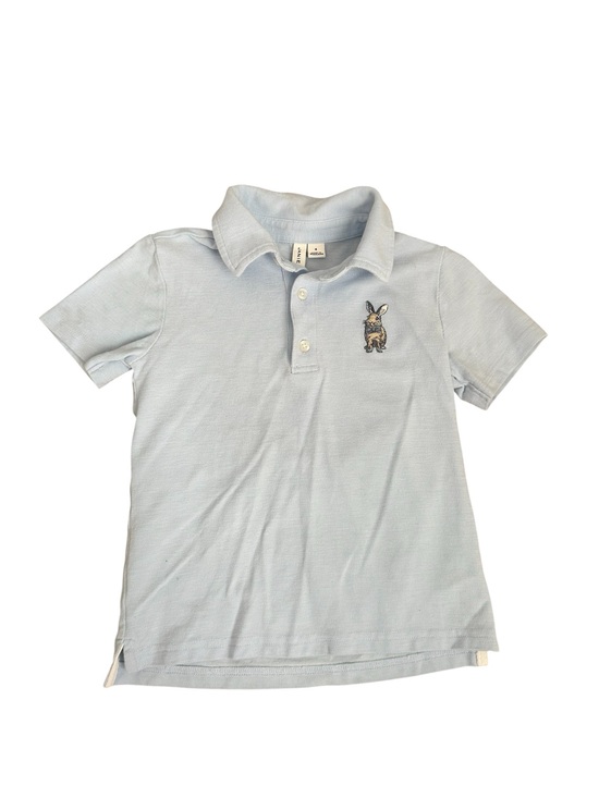 Janie and Jack Other - Janie and Jack Light Blue Polo with Bunny Patch